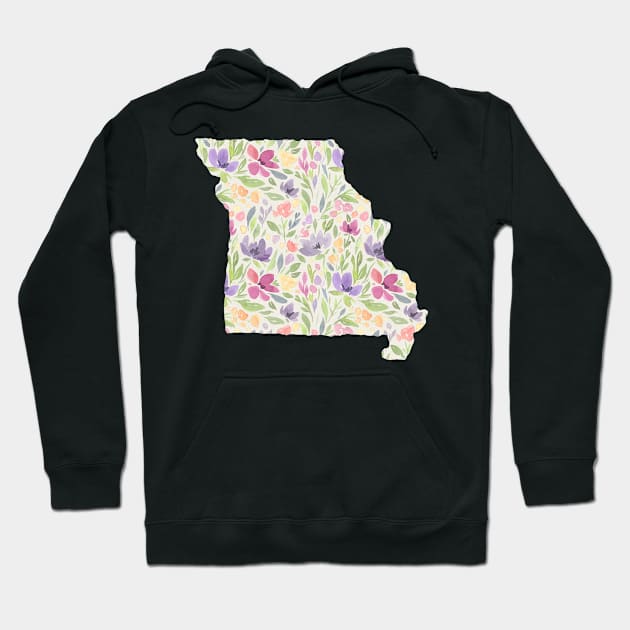 Missouri Silhouette Florals Hoodie by randomolive